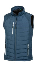 Compass polsterdatud softshell-vest, tumesinine/hall