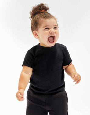Aafrikas valmistatud beebi T-särk, must – Babybugz (2)
