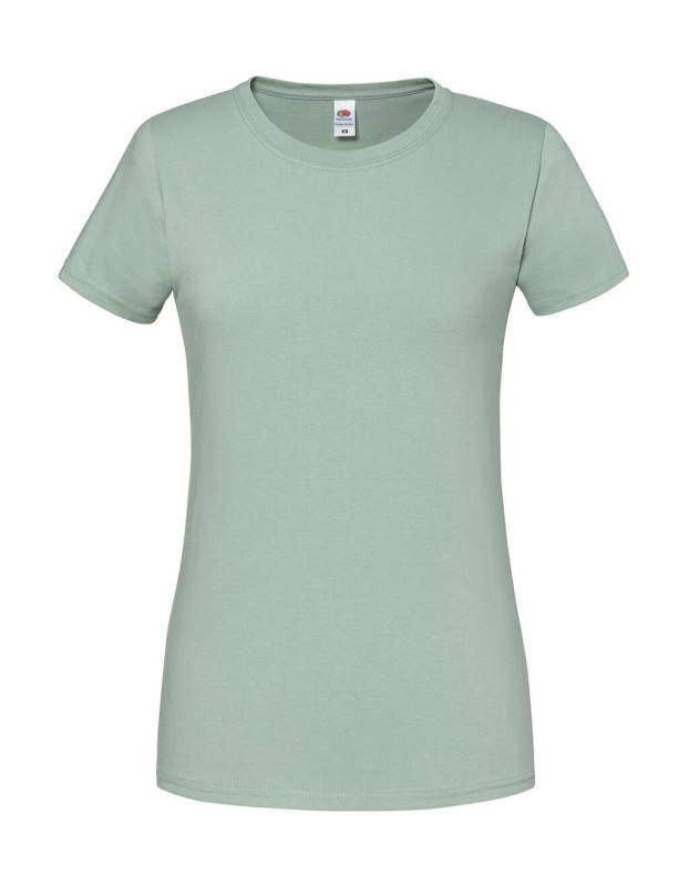 Naiste ikooniline 195 Ringspun Premium T-särk, Salvei – Fruit of the Loom (1)