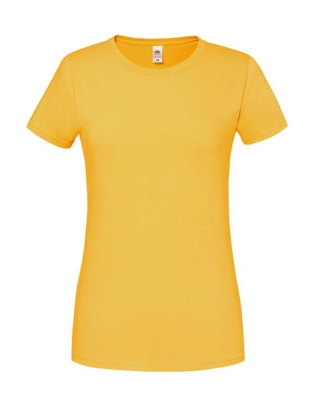 Naiste ikooniline 195 Ringspun Premium T-särk, Päevalill – Fruit of the Loom (1)