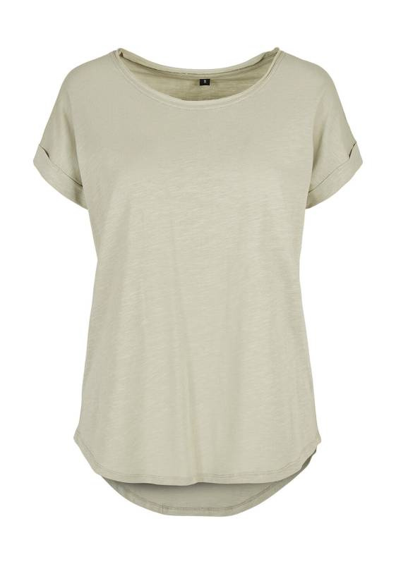 Naiste pikk slub-t-särk, Pehme salvei – Build Your Brand (1)
