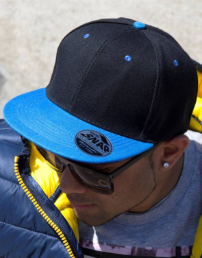 Bronx Original Flat Peak kahevärviline, valge/must – Result Headwear (2)