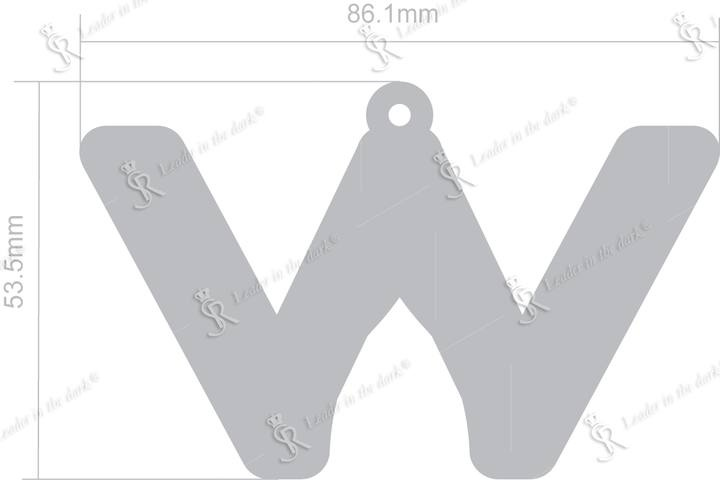 Pehme helkur – W täht | Softreflector – 1