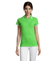 PASADENA naiste polo 200g, Laim/valge