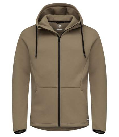 Pemberton Hood – täispika lukuga pusa (meestele), Kaki - Cutter & Buck (1)