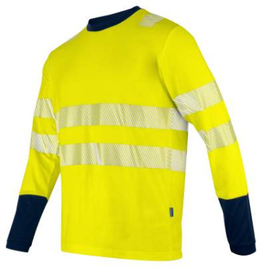 6014 LONG SLEEVE EN ISO 20471 CLASS 3/2 – T-särk, Kollane/merepunane – ProJob (2)