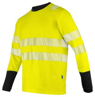 6014 LONG SLEEVE EN ISO 20471 CLASS 3/2 – T-särk, Kollane/must – ProJob (2)