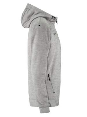 ADV Unify FZ Hood – täispika lukuga pusa (meestele), Hall melanž - Craft (4)