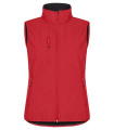 Classic Softshell – vest (naistele), Punane