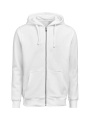 UM Hoodie (OCS-RCS) Regular Fit – täispika lukuga pusa (unisex), Valge