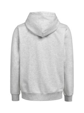 UM Hoodie (OCS-RCS) Regular Fit – täispika lukuga pusa (unisex), Ash Grey Melange – Untagged Movement (3)