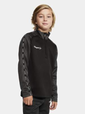 Squad 2.0 Half Zip – kampsun (lastele), Must-Graniit - Craft (3)