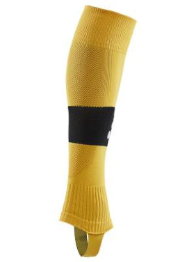 Pro Control Stripe W-O Foot Senior – sokid, Rootsi Kollane/Must – Craft (2)