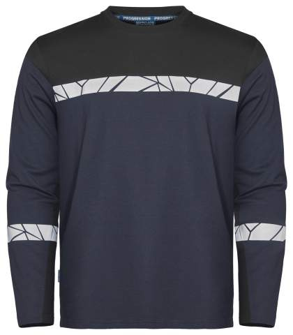 7002 LONG SLEEVE 9910-VIZ – T-särk, Merepunane/must - ProJob (1)
