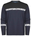 7002 LONG SLEEVE 9910-VIZ – T-särk, Merepunane/must