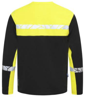 7002 LONG SLEEVE 9910-VIZ – T-särk, Must/kollane - ProJob (3)