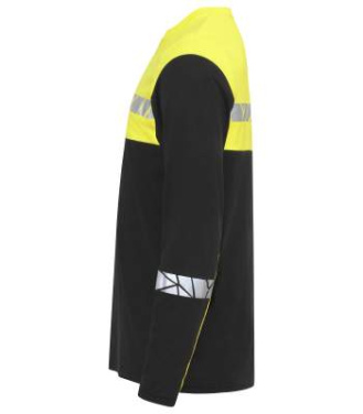 7002 LONG SLEEVE 9910-VIZ – T-särk, Must/kollane - ProJob (4)
