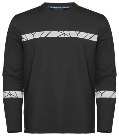 7002 LONG SLEEVE 9910-VIZ – T-särk, Must - ProJob (1)