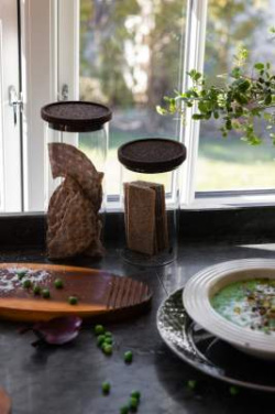 Nature with cork lid – purk (keskmine) - Sagaform (2)