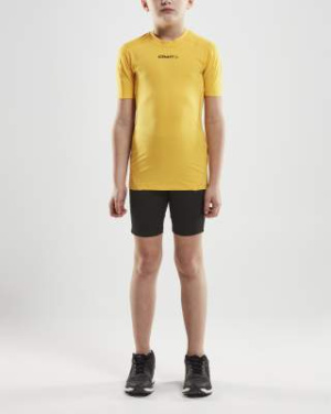 Pro Control Compression – T-särk (lastele), Rootsi Kollane - Craft (4)