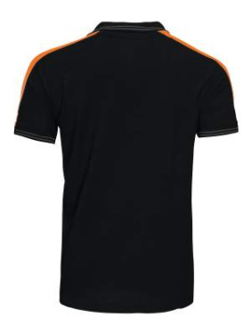 2018 PIQUÉ – polosärk, Must/oranž - ProJob (4)