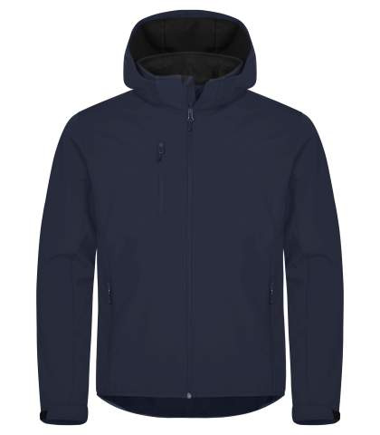 Classic – kapuutsiga softshell-jope, Meresinine - Clique (1)