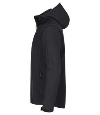 Classic – kapuutsiga softshell-jope, Must - Clique (3)