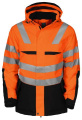 6418 EN ISO 20471 CLASS 3 – polsterdatud jope, Oranž/must