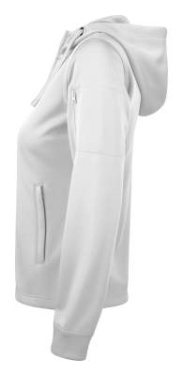 Basic Active Hoody – täispika lukuga pusa (naistele), Valge - Clique (3)