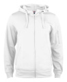 Basic Active Hoody – täispika lukuga pusa, Valge