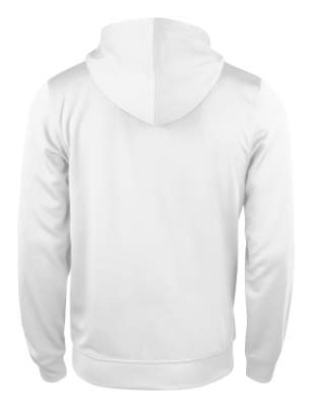 Basic Active Hoody – täispika lukuga pusa, Valge – Clique (2)