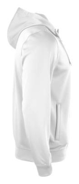 Basic Active Hoody – täispika lukuga pusa, Valge – Clique (4)