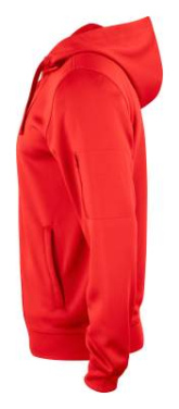 Basic Active Hoody – täispika lukuga pusa, punane – Clique (3)