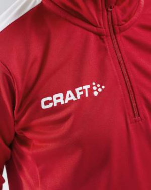 Progress Halfzip LS – T-särk (lastele), Helepunane - Craft (4)