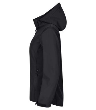 Classic – kapuutsiga softshell-jope (naistele), Must - Clique (3)