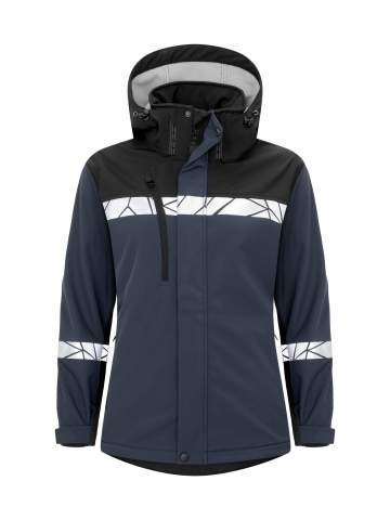 7417 9910-VIZ – softshell-jope (naistele), Merepunane/must - ProJob (1)