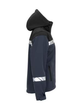 7417 9910-VIZ – softshell-jope (naistele), Merepunane/must - ProJob (4)
