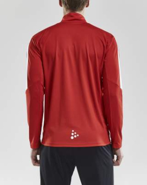 Progress Halfzip LS – T-särk (meestele), Helepunane - Craft (3)