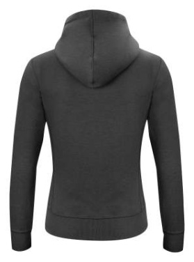 Classic Hoody – täispika lukuga pusa (naistele), antratsiitmelange - Clique (2)
