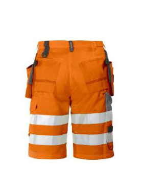 6503 EN ISO 20471 CLASS 2/1 – lühikesed püksid, Oranž/hall – ProJob (2)