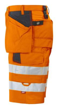 6503 EN ISO 20471 CLASS 2/1 – lühikesed püksid, Oranž/must – ProJob (2)