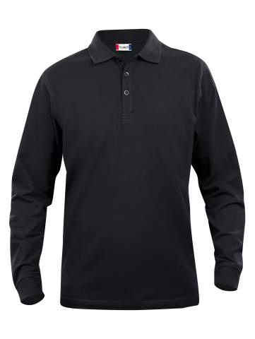 Basic L/S – polosärk (lastele), must - Clique (1)