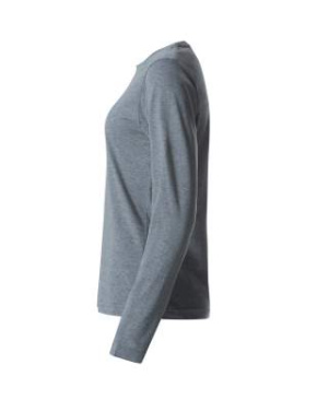 Basic-T L/S – T-särk (naistele), hall melanž - Clique (3)