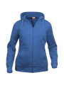 Basic Hoody – täispika lukuga pusa (naistele), kuninglik sinine