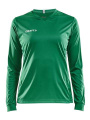 Squad Go Solid LS – spordisärk (naistele), Meeskond Green