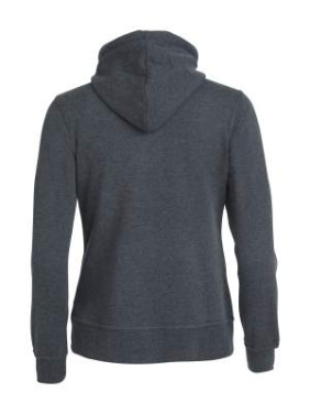 Basic Hoody – täispika lukuga pusa (naistele), antratsiitmelange - Clique (2)