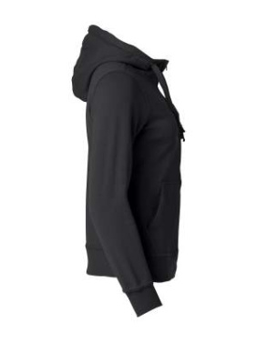 Basic Hoody – täispika lukuga pusa (naistele), must - Clique (4)