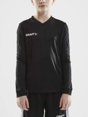 Squad Go Solid LS – spordisärk (lastele), Must - Craft (2)