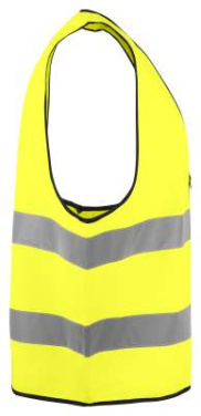 6709 EN ISO 20471 CLASS 2 – vest, Kollane/must – ProJob (3)