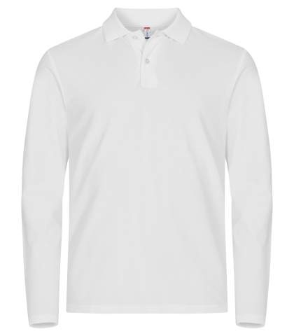 Stretch Premium L/S – polosärk, Valge – Clique (1)